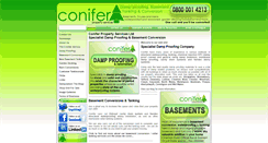 Desktop Screenshot of conifer-property-services.co.uk