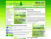 Tablet Screenshot of conifer-property-services.co.uk